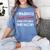 I Graduated Middle School Graduation Women's Comfort Colors T-Shirt Blue Jean