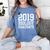 Graduation 2019 Biology Tshirt For Science Graduate Women's Comfort Colors T-Shirt Blue Jean