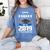Graduation 2019 TShirt Proud Dad Of Senior Women's Comfort Colors T-Shirt Blue Jean