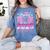 Graduation 2025 Proud Mom Of 2025 Graduate Floral Women Women's Comfort Colors T-Shirt Blue Jean