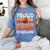 Graduation Basketball Retro Proud Mom Of A 2026 Graduate Women's Comfort Colors T-Shirt Blue Jean