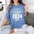Graduation BS Class Of 2024 Grad Congratulations Graduate Women's Comfort Colors T-Shirt Blue Jean