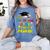 Graduation Class 2018 Cap Gown Shirt Preschool Grad Proud Women's Comfort Colors T-Shirt Blue Jean