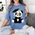 Graduation Panda Bear 2017 Graduate Graduation T-Sh Women's Comfort Colors T-Shirt Blue Jean