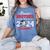 Graduation Proud Brother Of A 2024 Senior Baseball Player Women's Comfort Colors T-Shirt Blue Jean