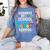 Graduation Shirt For 5th Grader Goodbye Hello Middle School Women's Comfort Colors T-Shirt Blue Jean