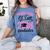 Graduation Shirt For Mom With Twins Proud Mom Of Two Women's Comfort Colors T-Shirt Blue Jean