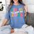 Groovy Senior Class Of 2026 My Last First Day Graduation 26 Women's Comfort Colors T-Shirt Blue Jean