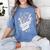 Hairdresser Gift Idea Graduation Tattoo Craft Hairstylist Women's Comfort Colors T-Shirt Blue Jean