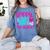Happy Last Day Of Fifth 5th Grade Teacher Student Graduation Women's Comfort Colors T-Shirt Blue Jean