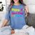 Happy Last Day Of School Graduation Teacher Students T-Shirt Women's Comfort Colors T-Shirt Blue Jean