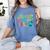 Happy Last Day Of School Student Teacher Graduation Women's Comfort Colors T-Shirt Blue Jean