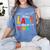 Happy Last Day Of School Teacher Women Student Graduation Women's Comfort Colors T-Shirt Blue Jean