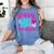 Happy Last Day Of Third 3rd Grade Teacher Student Graduation Women's Comfort Colors T-Shirt Blue Jean