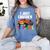 I Just Crushed Preschool Monster Truck Graduation Women's Comfort Colors T-Shirt Blue Jean