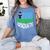 Kids 2018 Kindergarten Graduation Women's Comfort Colors T-Shirt Blue Jean