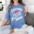 Kids I Crushed 2nd Grade Monster Truck School Graduation Women's Comfort Colors T-Shirt Blue Jean
