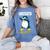 Kids Kindergarten Dabbing Penguin Nailed It Graduation Class 2021 Women's Comfort Colors T-Shirt Blue Jean