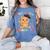 Kids Kindergarten Graduate Cat Graduation Women's Comfort Colors T-Shirt Blue Jean