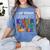 Kids Kindergarten Graduation Class Of 2021 Shirt I Just Graduated Women's Comfort Colors T-Shirt Blue Jean