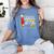 Kids Kindergarten Graduation Students Going To 1st Grade Women's Comfort Colors T-Shirt Blue Jean