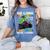 Kindergarten Graduate 2025 Kindergarten Graduation Dino Trex Women's Comfort Colors T-Shirt Blue Jean