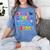 Kindergarten Graduate Kindergarten Class Of 2026 Graduation Women's Comfort Colors T-Shirt Blue Jean