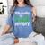 Kindergarten Is History Dinosaur Graduation Women's Comfort Colors T-Shirt Blue Jean