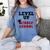Level Up Middle School 5th Grade Graduation Women's Comfort Colors T-Shirt Blue Jean