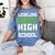Leveling Up To High School Tee Shirt Gaming Graduation Women's Comfort Colors T-Shirt Blue Jean