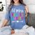 Lil Miss Kindergarten Grad Shirt Graduation Shirts 2018 Women's Comfort Colors T-Shirt Blue Jean