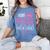 Little Miss Pre-K Grad Preschool Prek Graduation 2025 Women's Comfort Colors T-Shirt Blue Jean