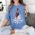 Mastered It Black Girl Masters Degree Graduation Black Queen Women's Comfort Colors T-Shirt Blue Jean
