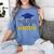 Masters Degree Proud Dad Graduation Shirt MBA Social Work Women's Comfort Colors T-Shirt Blue Jean