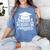 Master's Degree Survivor College Graduation Women's Comfort Colors T-Shirt Blue Jean