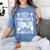 Master's Level Complete College Graduation Women's Comfort Colors T-Shirt Blue Jean