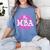 MBA Graduation Masters Business Administration T-Shirt Women's Comfort Colors T-Shirt Blue Jean