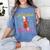 By Any Means Necessary Graduation HBCU Educated Girl Women's Comfort Colors T-Shirt Blue Jean