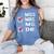 Miss Mrs Ms Dr Check Doctoral Student Bye PhD Graduation Women's Comfort Colors T-Shirt Blue Jean