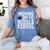 Moving Up To Middle School Elementary School Graduation Women's Comfort Colors T-Shirt Blue Jean