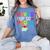 Moving Up To Pre-K Teacher Student Kid Graduation T-Shirt Women's Comfort Colors T-Shirt Blue Jean