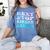 Next Stop Kindergarten Groovy Graduation Last Day Of School Women's Comfort Colors T-Shirt Blue Jean