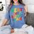 Next Stop Second Grade 1st Grade Graduation Day Kids Women's Comfort Colors T-Shirt Blue Jean