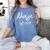 NURSE EST 2018 New Nursing School Graduation Shirt Women's Comfort Colors T-Shirt Blue Jean