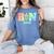 Nurse Graduation Shirt RN Est 2018 Rainbow Tshirt Women's Comfort Colors T-Shirt Blue Jean