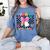 Peace Out 2nd Grade Graduation Last Day School Second Grade Women's Comfort Colors T-Shirt Blue Jean