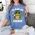 Peace Sign Hand Turtle Class Of 2026 Graduation Women's Comfort Colors T-Shirt Blue Jean