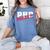 PHD Nailed It Graduation Doctorate Graduate Women's Comfort Colors T-Shirt Blue Jean