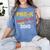 Pre-K Nailed It Class Of 2018 Graduation Women's Comfort Colors T-Shirt Blue Jean