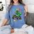 Preschool Graduation Monster Truck Dinosaur Boys Dino Tee Women's Comfort Colors T-Shirt Blue Jean